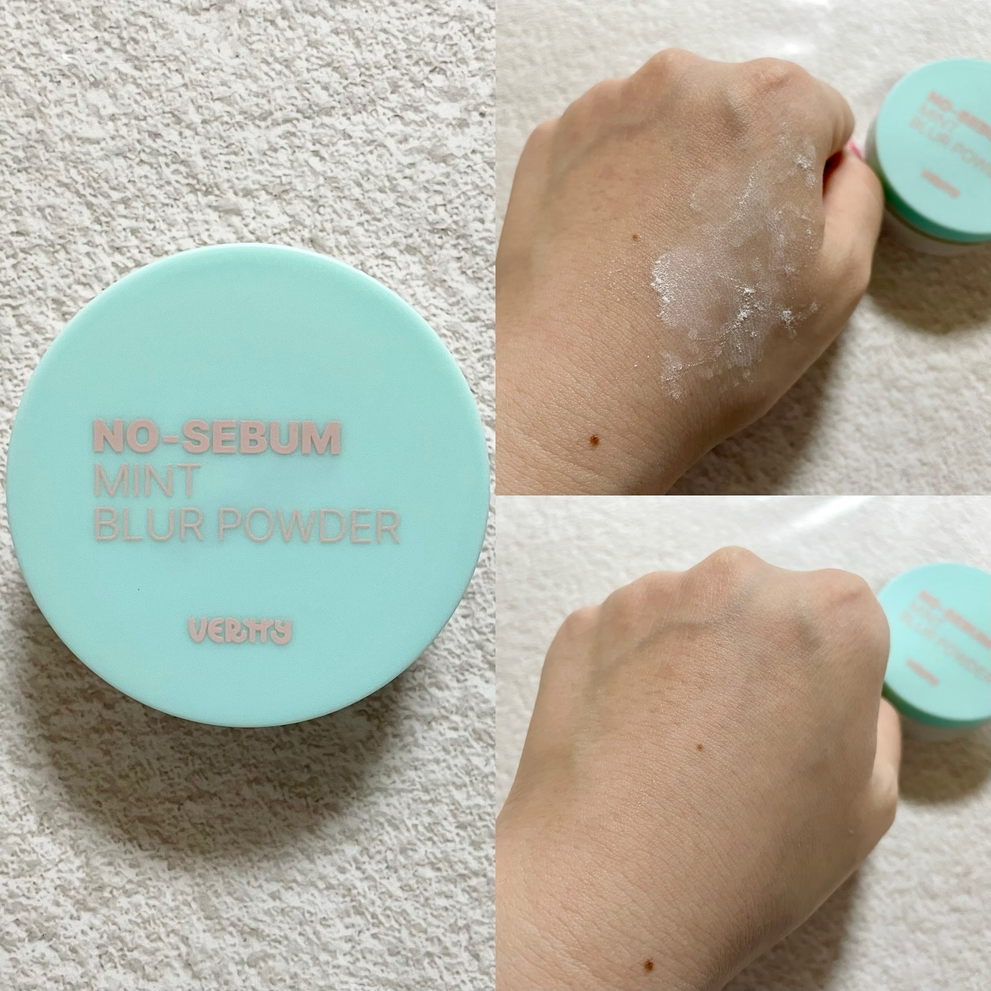 ノーセバムミントブラーパウダー /Vertty/ルースパウダーを使ったクチコミ（2枚目）