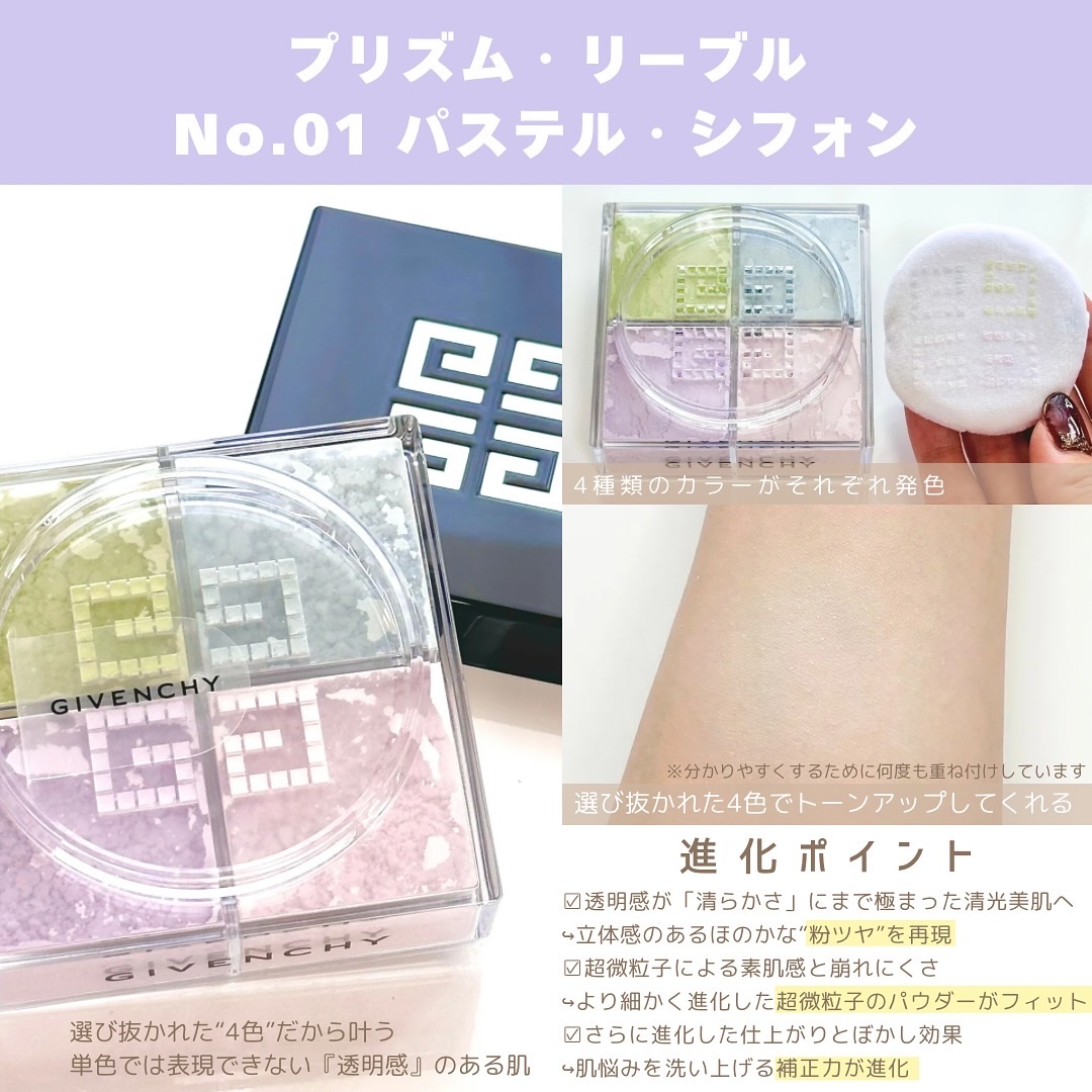 プリズム・リーブル/GIVENCHY/ルースパウダーを使ったクチコミ（3枚目）