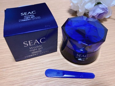 SEAC シワ改善夜用オールインワンのクチコミ「SEACのシワ改善夜用オールインワンを
お試ししてみました✨

この夜用オールインワンは1つで.....」（1枚目）