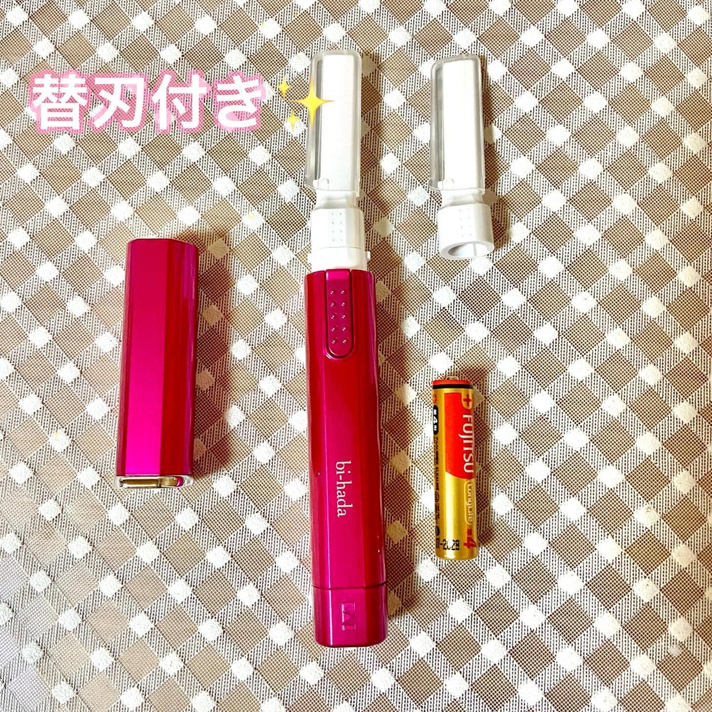 bi-hada ompa L ホルダー替刃2個付/貝印/シェーバーを使ったクチコミ(2枚目)