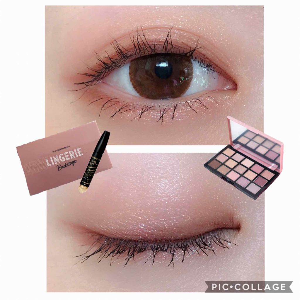 プレイカラーアイパレット ランジェリーバックステージ/ETUDE/アイシャドウパレットを使ったクチコミ(1枚目)