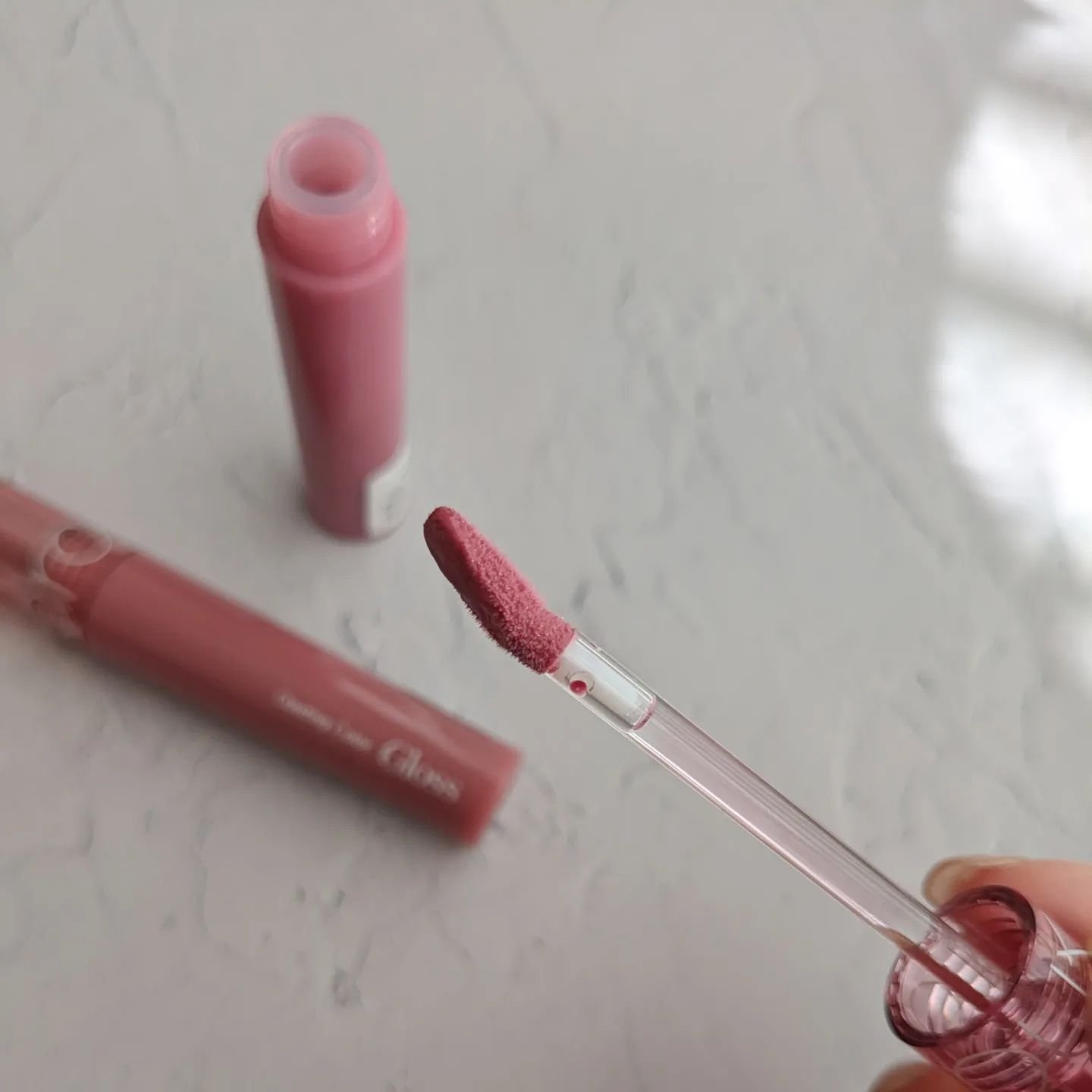 グラスティングカラーグロス/rom&nd/リップグロスを使ったクチコミ（3枚目）