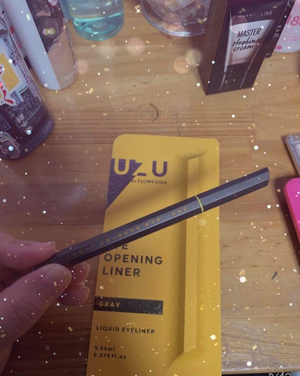 EYE OPENING LINER/UZU BY FLOWFUSHI/リキッドアイライナーを使ったクチコミ(2枚目)