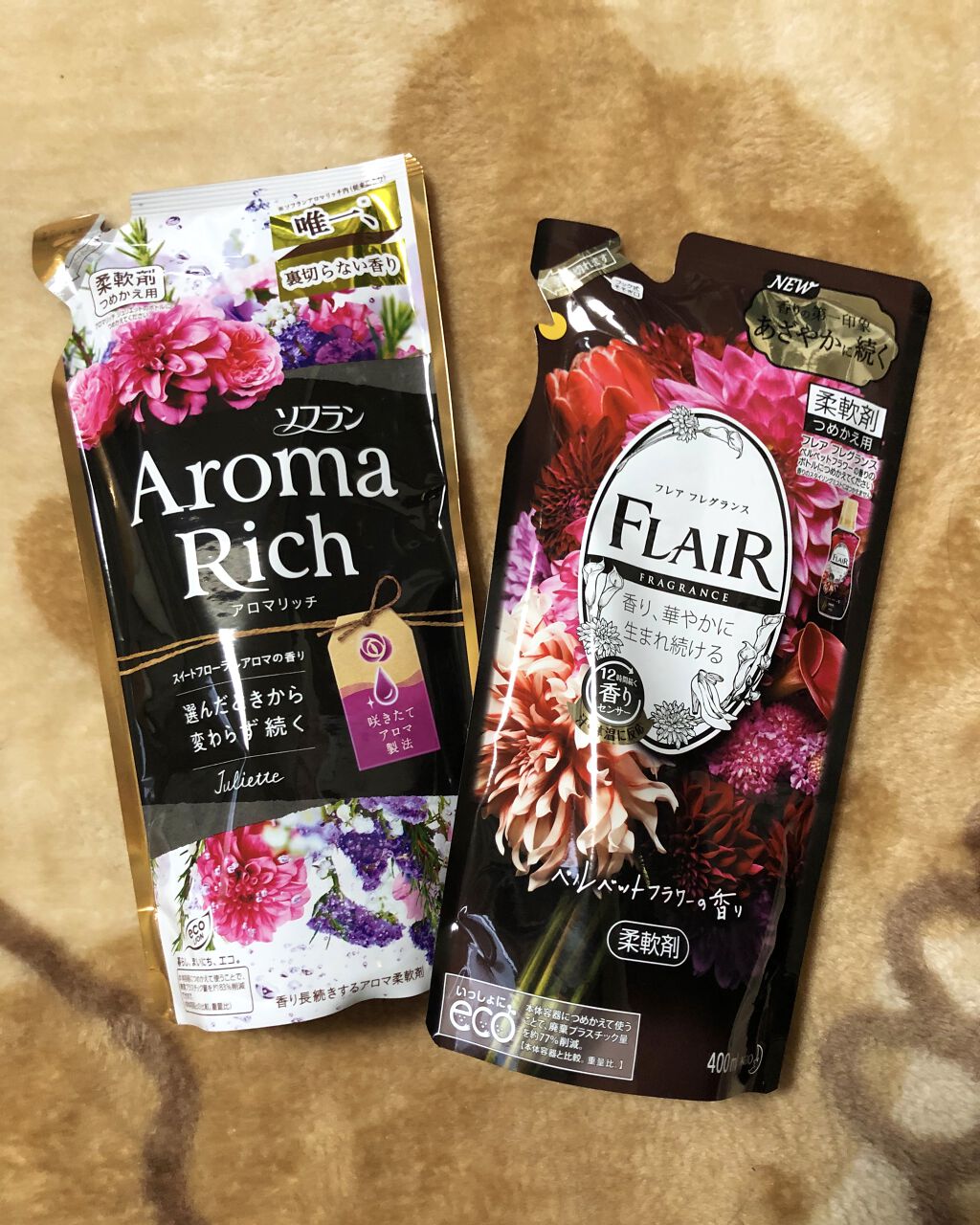 フレア フレグランス ヴェルベット＆フラワー/ハミングフレア/柔軟剤を使ったクチコミ（1枚目）