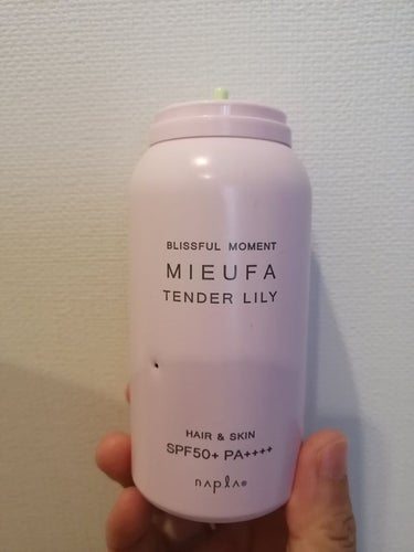 MIEUFA ミーファ フレグランスUVスプレー テンダーリリィのクチコミ「使いきりコスメです🤗✨
MIEUFA
ミーファ フレグランスUVスプレー テンダーリリィ

確.....」（2枚目）