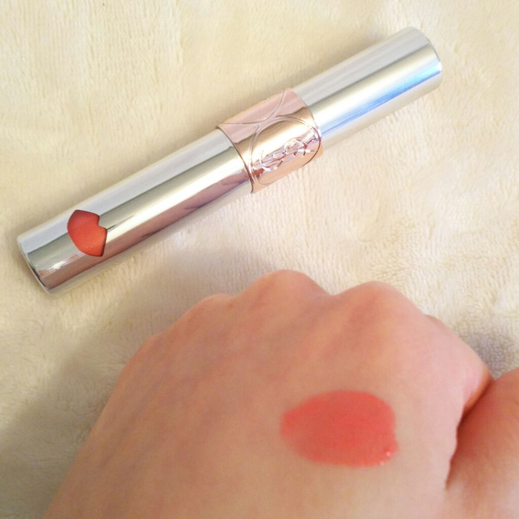 ルージュ ヴォリュプテ シャイン/YVES SAINT LAURENT BEAUTE/口紅を使ったクチコミ（2枚目）