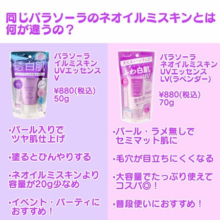 パラソーラ イルミスキン UVエッセンス V【クールイルミ】/パラソーラ/日焼け止め・UVケアを使ったクチコミ(4枚目)