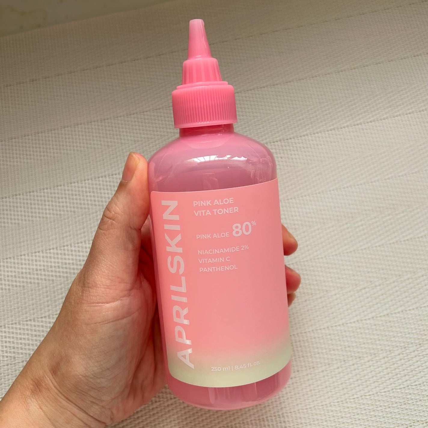 ピンクアロエビタトナー/APRILSKIN/化粧水を使ったクチコミ(3枚目)