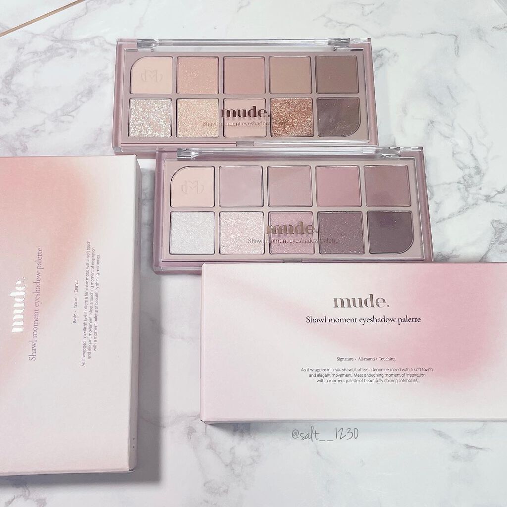 MDショールモーメント アイシャドウパレット/mude/アイシャドウパレットを使ったクチコミ（2枚目）