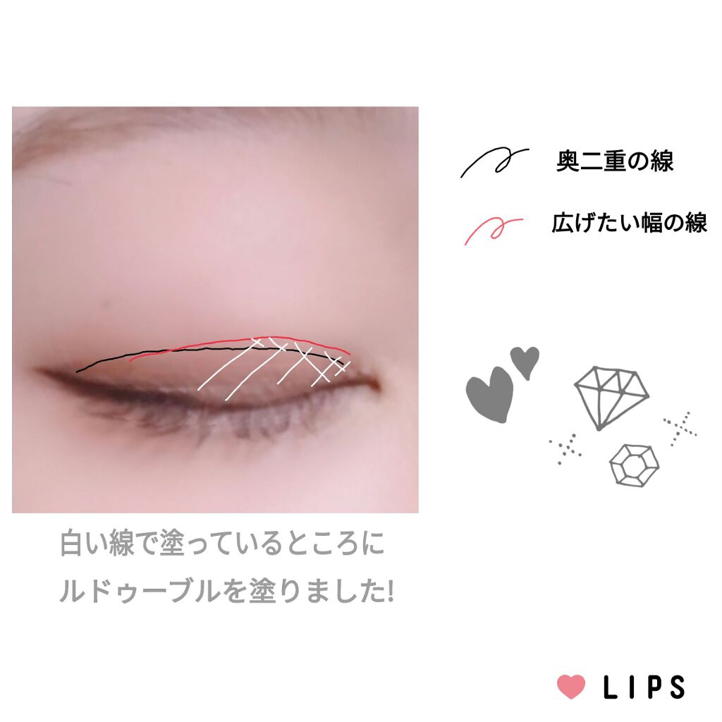 ルドゥーブル/ルドゥーブル/二重まぶた用アイテムを使ったクチコミ（2枚目）