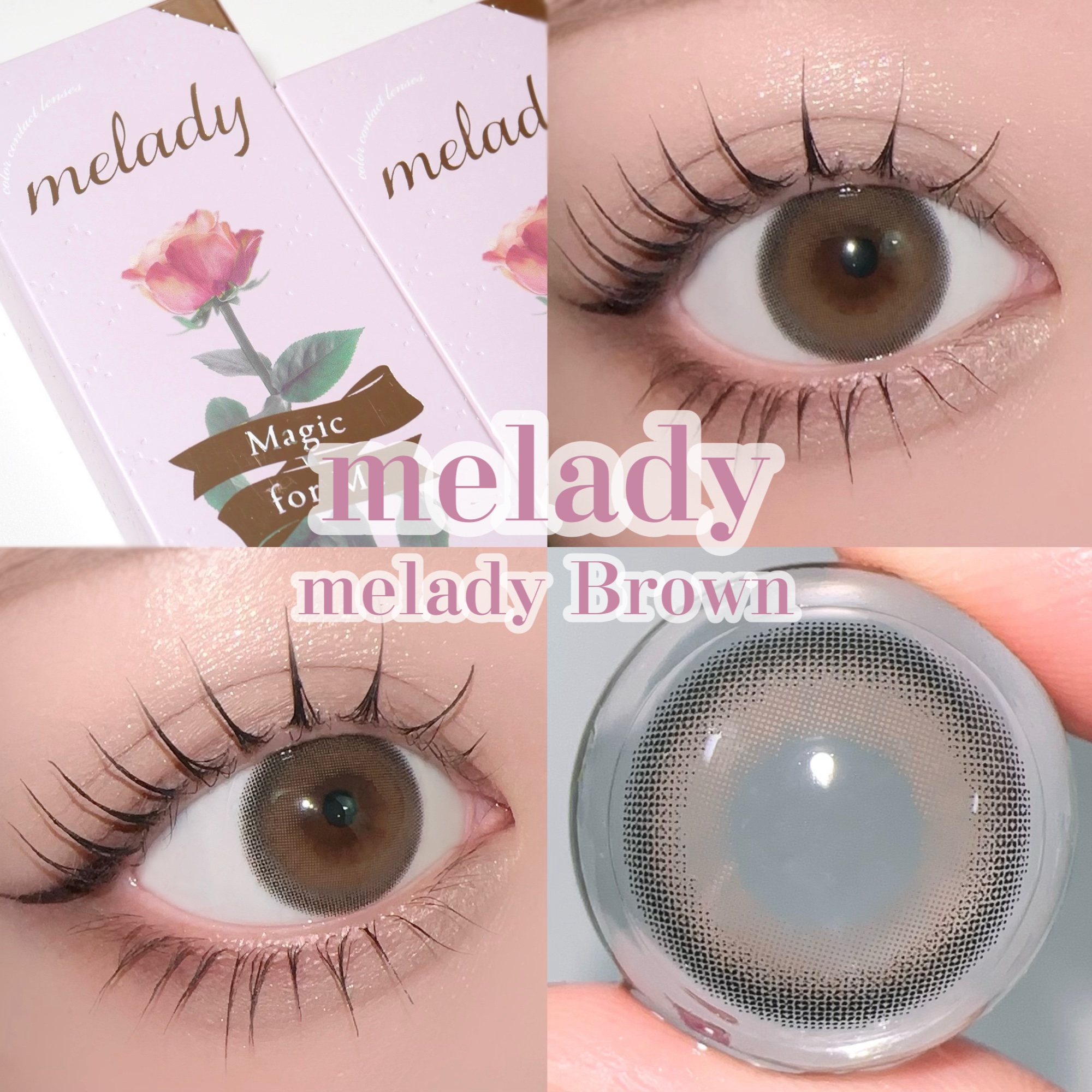 melady 1day  ミレディブラウン/melady/ワンデー（１DAY）カラコンを使ったクチコミ（1枚目）