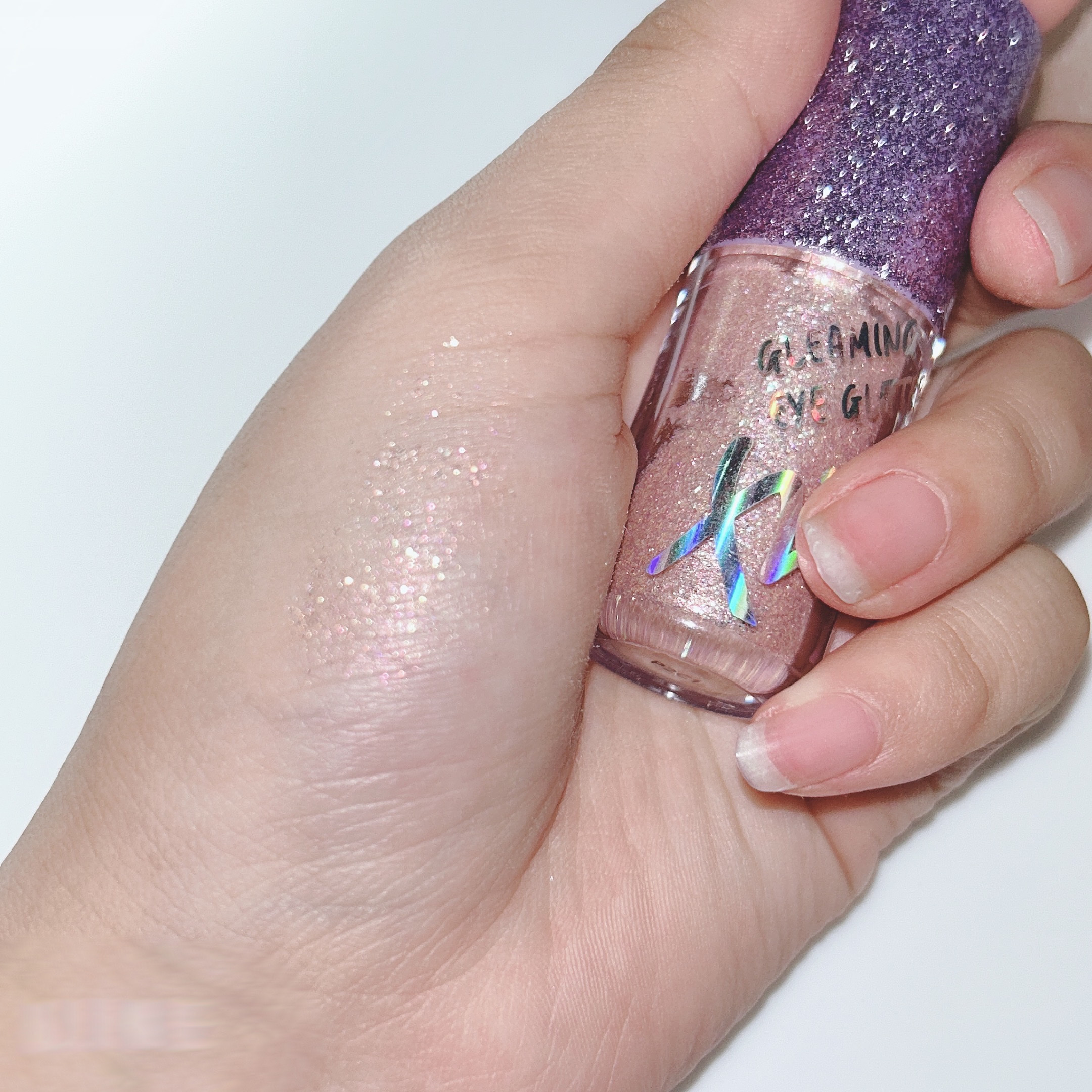 グリーミングアイグリッター #03 PEACH/IBIM/グリッターを使ったクチコミ（2枚目）