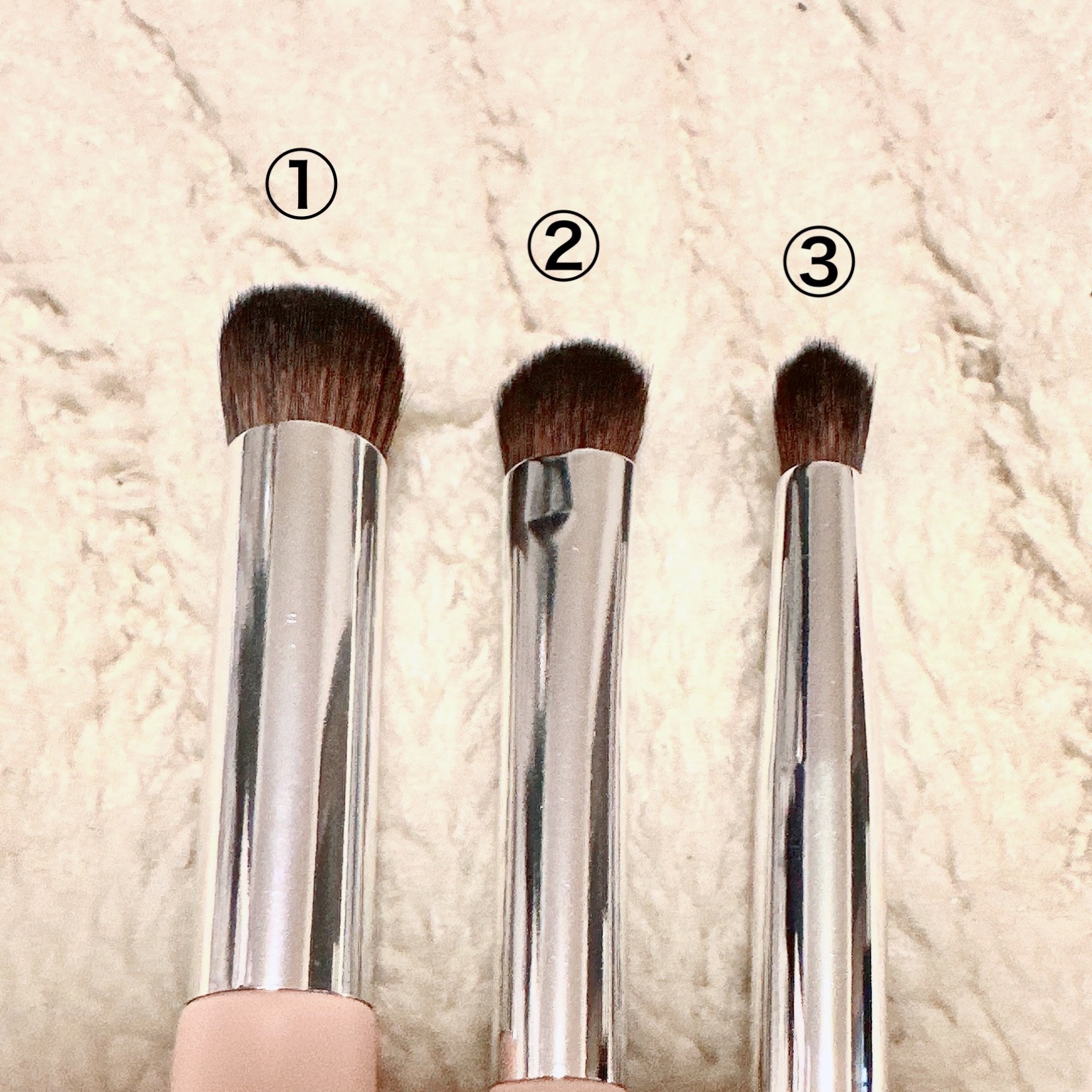 アイシャドウ・ポイントメイク用メイクブラシ /Kirei&co./メイクブラシを使ったクチコミ（2枚目）