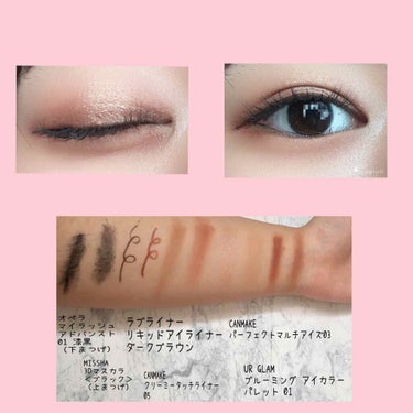 UR GLAM　BLOOMING EYE COLOR PALETTE/U R GLAM/アイシャドウパレットを使ったクチコミ（2枚目）