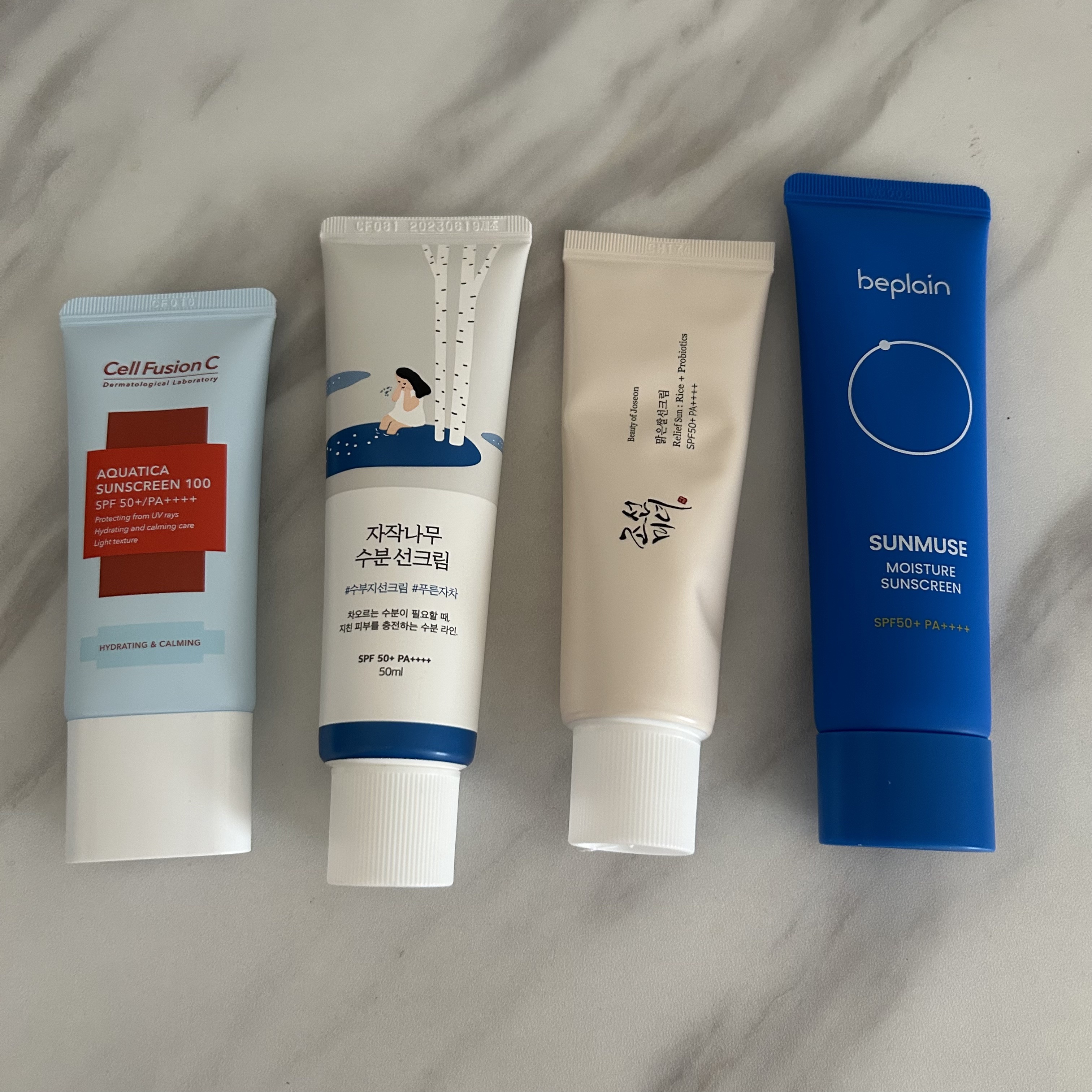 韓国コスメ 日焼け止め4点