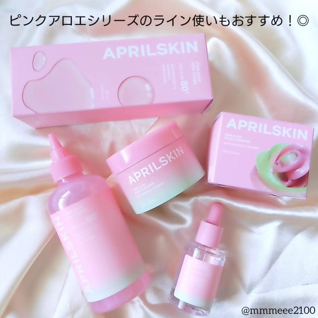 ピンクアロエビタトナー/APRILSKIN/化粧水を使ったクチコミ(5枚目)