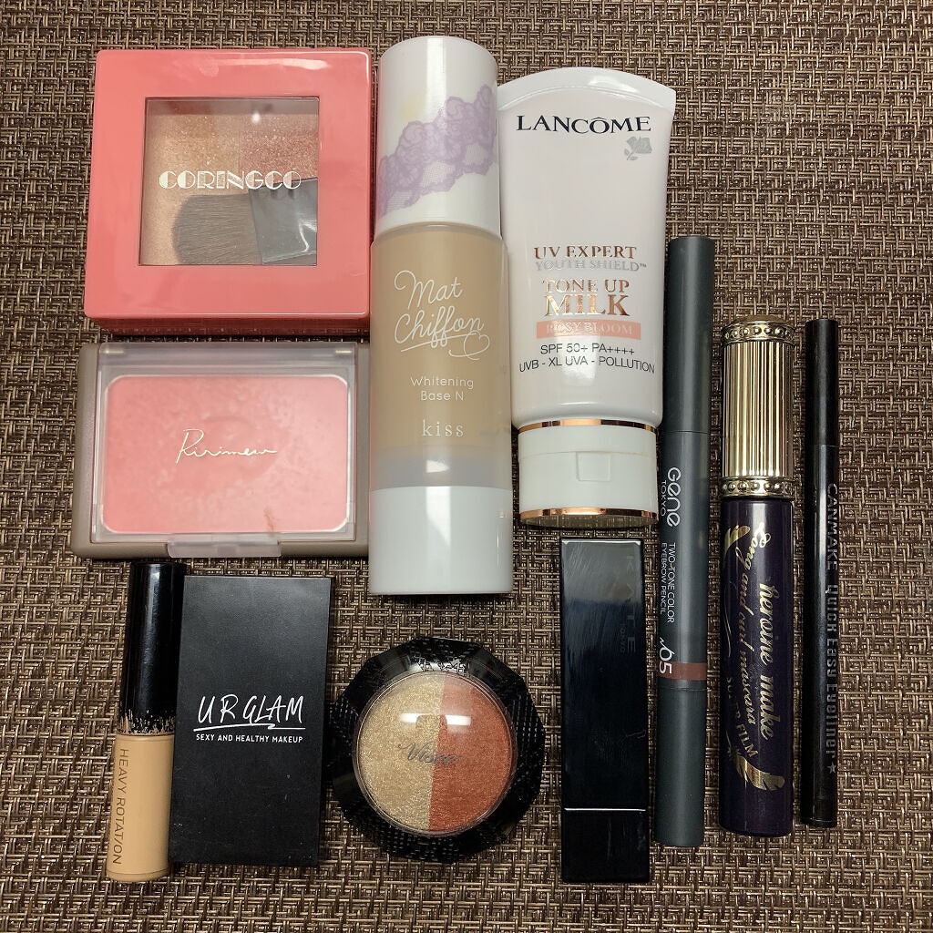 ピンクスクエアデュアルハイライター/CORINGCO/パウダーハイライトを使ったクチコミ（3枚目）