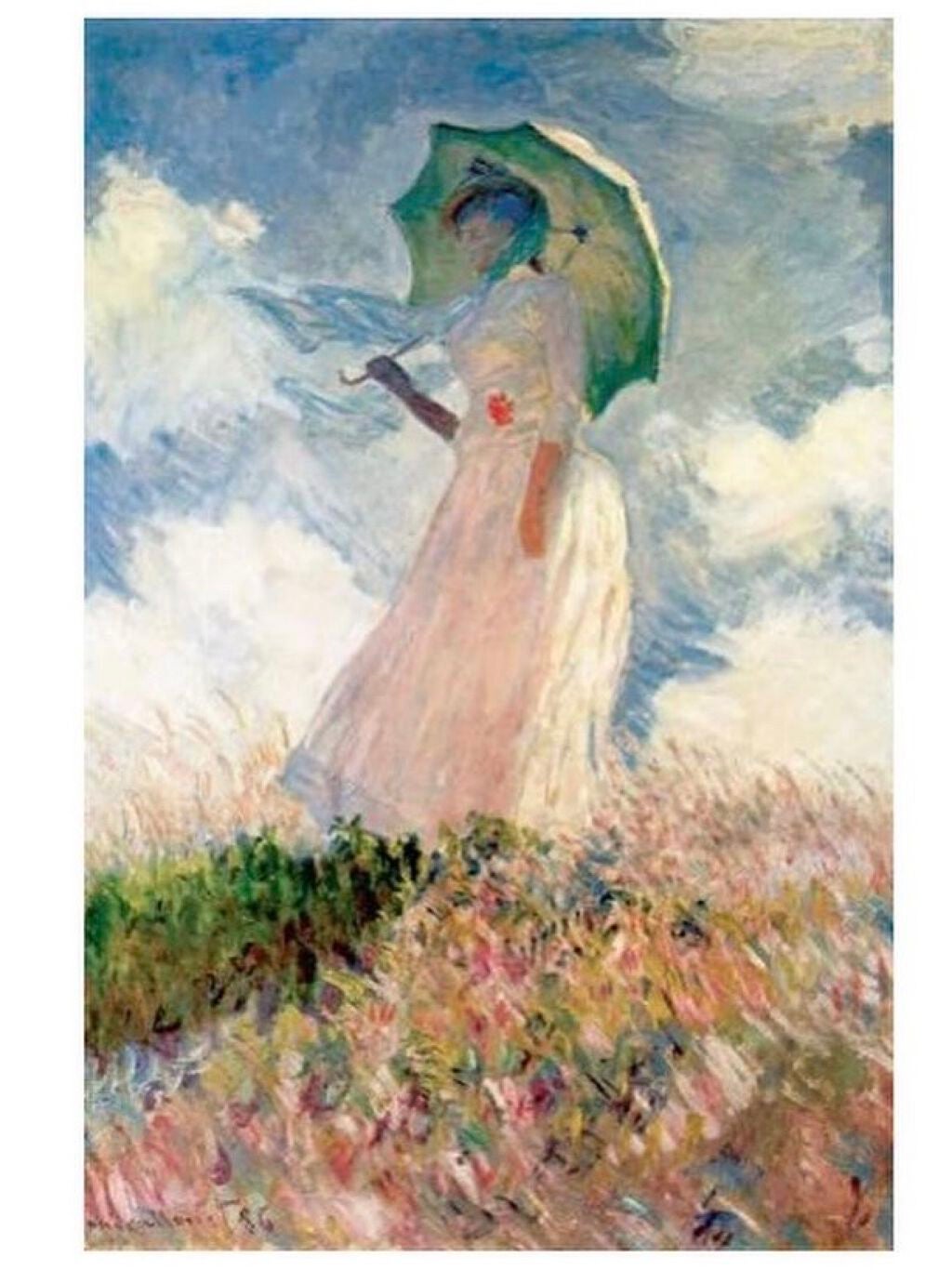 ナオミ on LIPS 「モネ🌼日傘を差す女#モネネイル#セルフネイル#ネイル#絵画ネイ..」(2枚目)