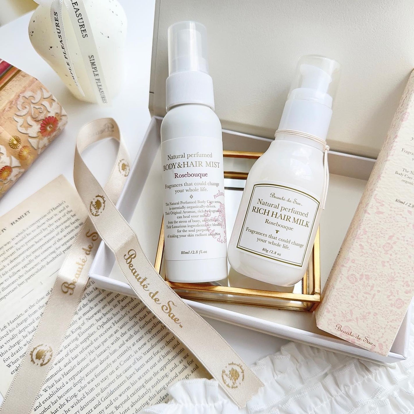 ナチュラル パフュームド ボディ&ヘアミスト 〜ローズブーケ〜/ボーテ デュ サエ/デオドラント・制汗剤を使ったクチコミ(2枚目)