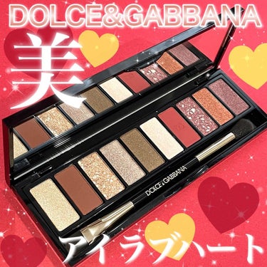 DOLCE&GABBANA BEAUTY アイラブハートのクチコミ「⁡
どうもおゆたんです❤️
⁡
2021年8月22日より限定発売されたドルガバのアイシャドウパ.....」（1枚目）