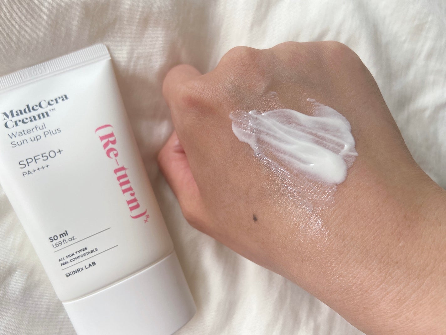 マデセラウォーターフルサンアッププラス/SKINRx LAB/日焼け止めクリームを使ったクチコミ(3枚目)