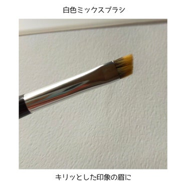 ダブルエンドアイブロウブラシ熊野筆/＆be/メイクブラシを使ったクチコミ（3枚目）