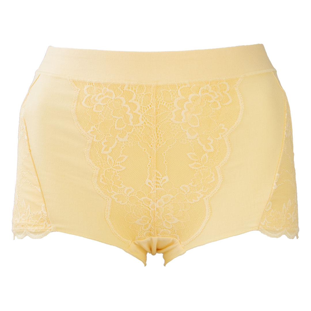 やわぴたコットンショーツ  ソフトマスタード