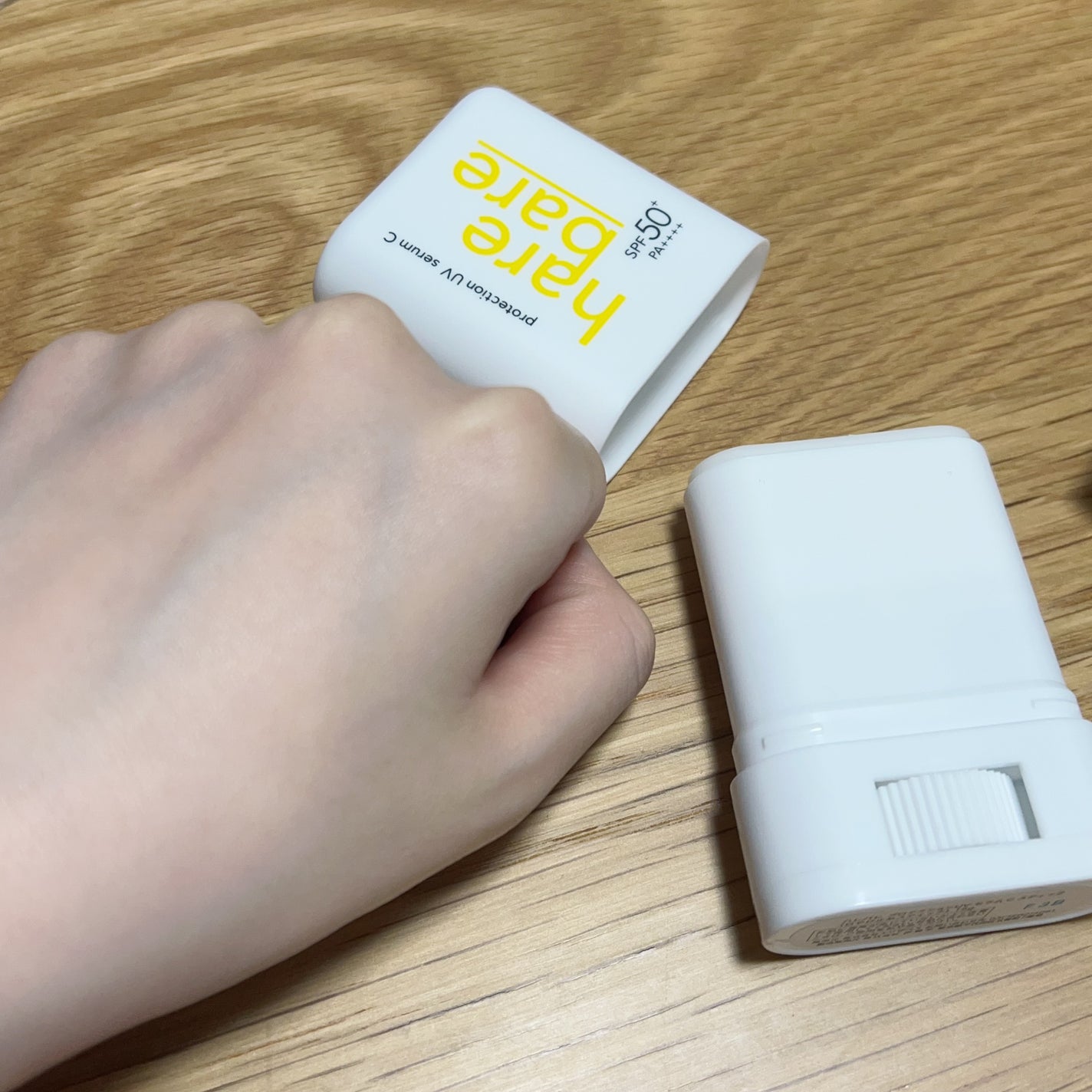ハレバレ プロテクションUV セラム C スティック/ハレバレ/日焼け止めスティックを使ったクチコミ(1枚目)