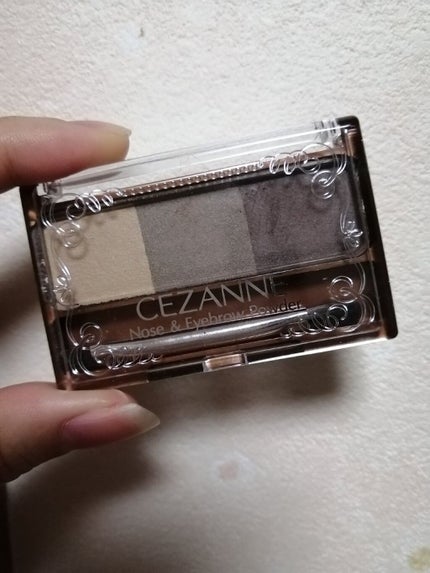 ノーズ&アイブロウパウダー/CEZANNE/パウダーアイブロウを使ったクチコミ(3枚目)