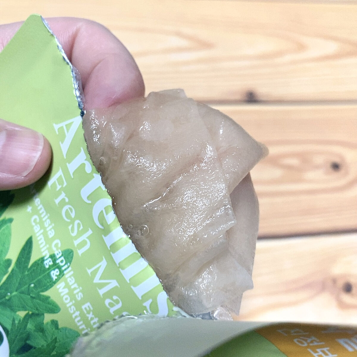 カワラヨモギ90%フレッシュマスク/BRING GREEN/シートマスク・パックを使ったクチコミ（3枚目）