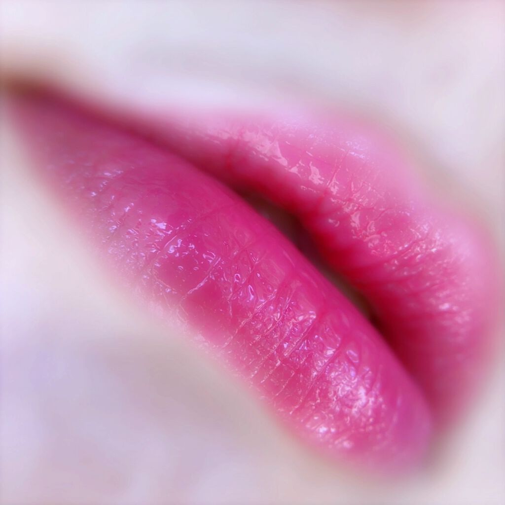 ジューシーラスティングティント 27 ピンクポプシクル(PINK POPSICLE)/rom&nd/リップティントを使ったクチコミ（3枚目）