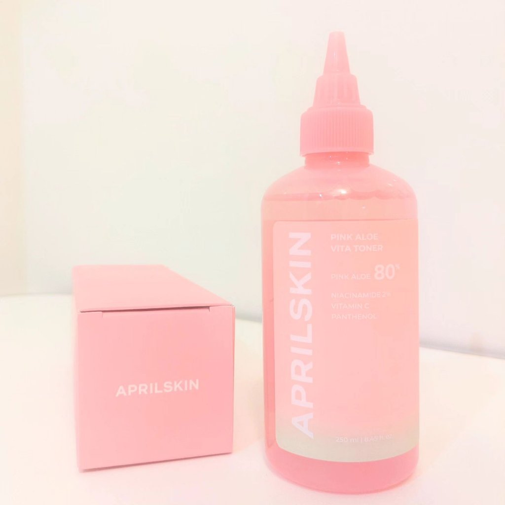 ピンクアロエビタトナー/APRILSKIN/化粧水を使ったクチコミ（1枚目）
