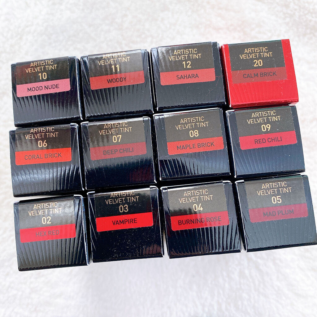 アーティスティックベルベットティント/A.BLACK/リップティントを使ったクチコミ（2枚目）