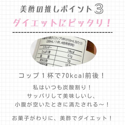 美酢 (希釈タイプ)/美酢(ミチョ)/その他飲むお酢を使ったクチコミ(4枚目)