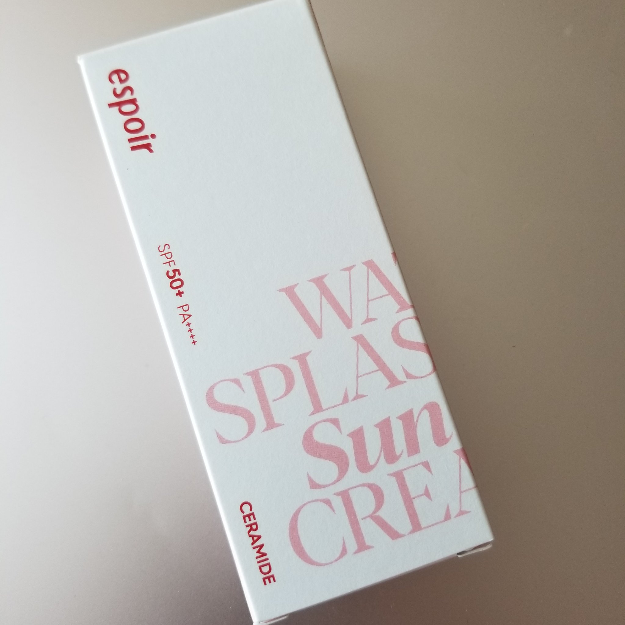 ウォータースプラッシュサンクリーム セラミド/espoir/日焼け止めクリームを使ったクチコミ（1枚目）