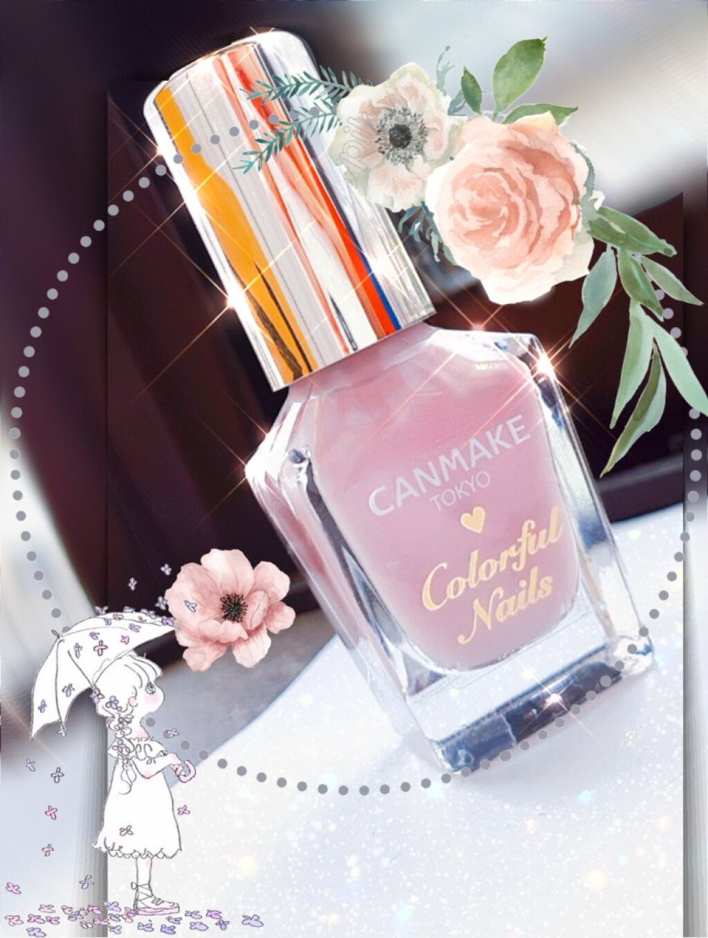 カラフルネイルズ/キャンメイク/マニキュアを使ったクチコミ（2枚目）