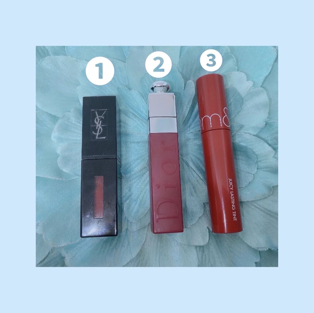 ルージュ ピュールクチュール ヴェルニ ヴィニルクリーム/YVES SAINT LAURENT BEAUTE/口紅を使ったクチコミ（2枚目）