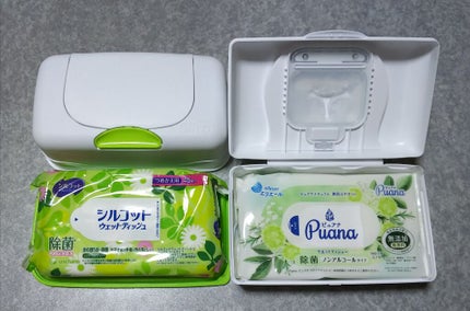 エリエール ピュアナ 除菌 ノンアルコールタイプのクチコミ「手が荒れやすいので、ウェットティッシュはシルコットのノンアルコール除菌を使っていましたが、コロ.....」(2枚目)