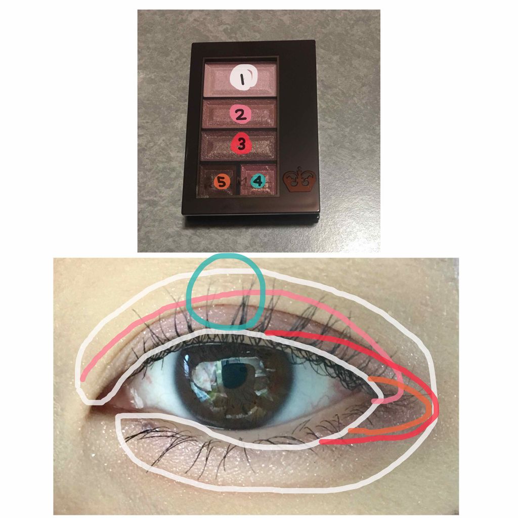 ショコラスウィート アイズ/リンメル ロンドン/アイシャドウパレットを使ったクチコミ(2枚目)