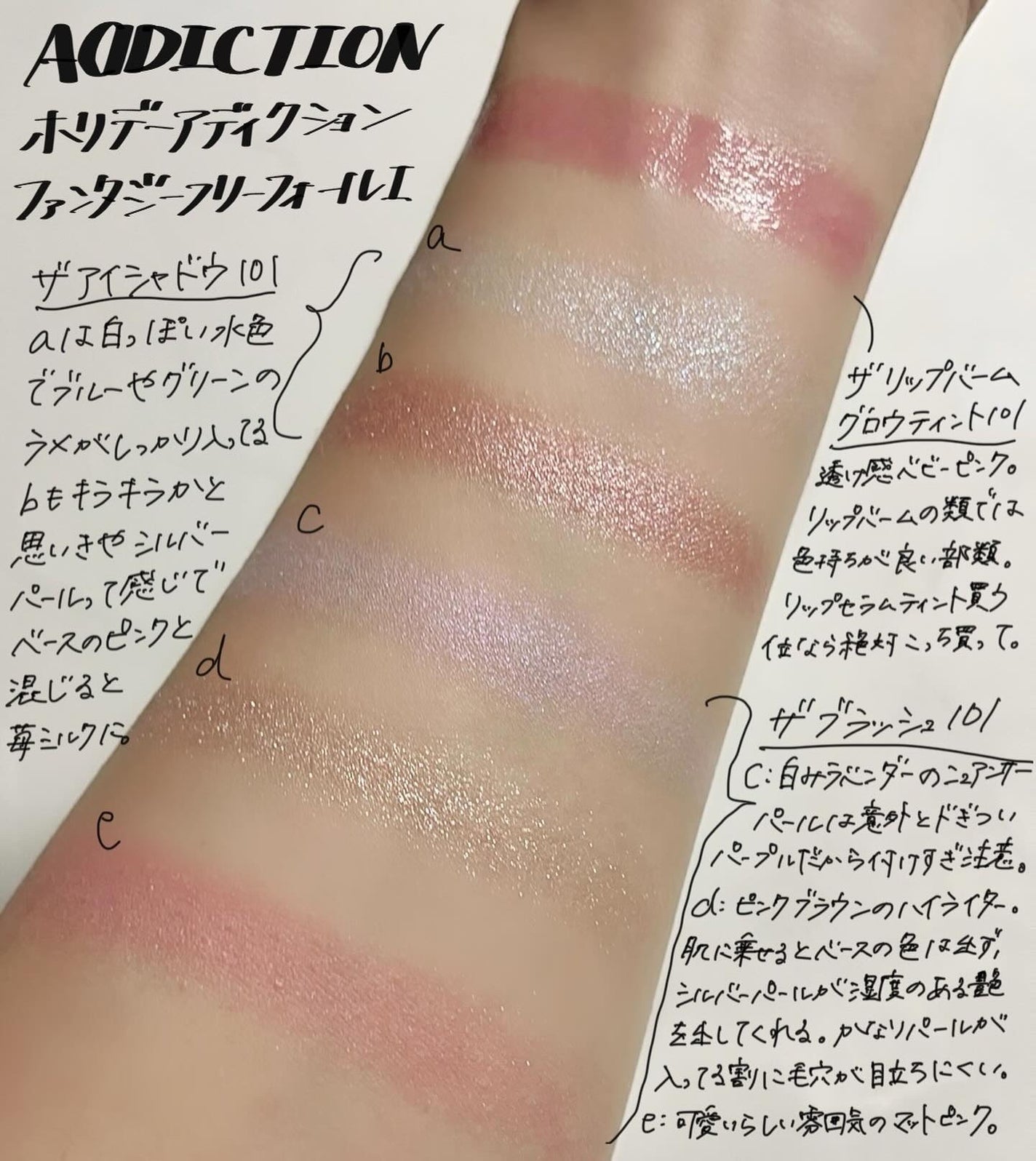 アディクション ホリデー アディクション ファンタジー フリーフォール /ADDICTION/メイクアップキットを使ったクチコミ(1枚目)