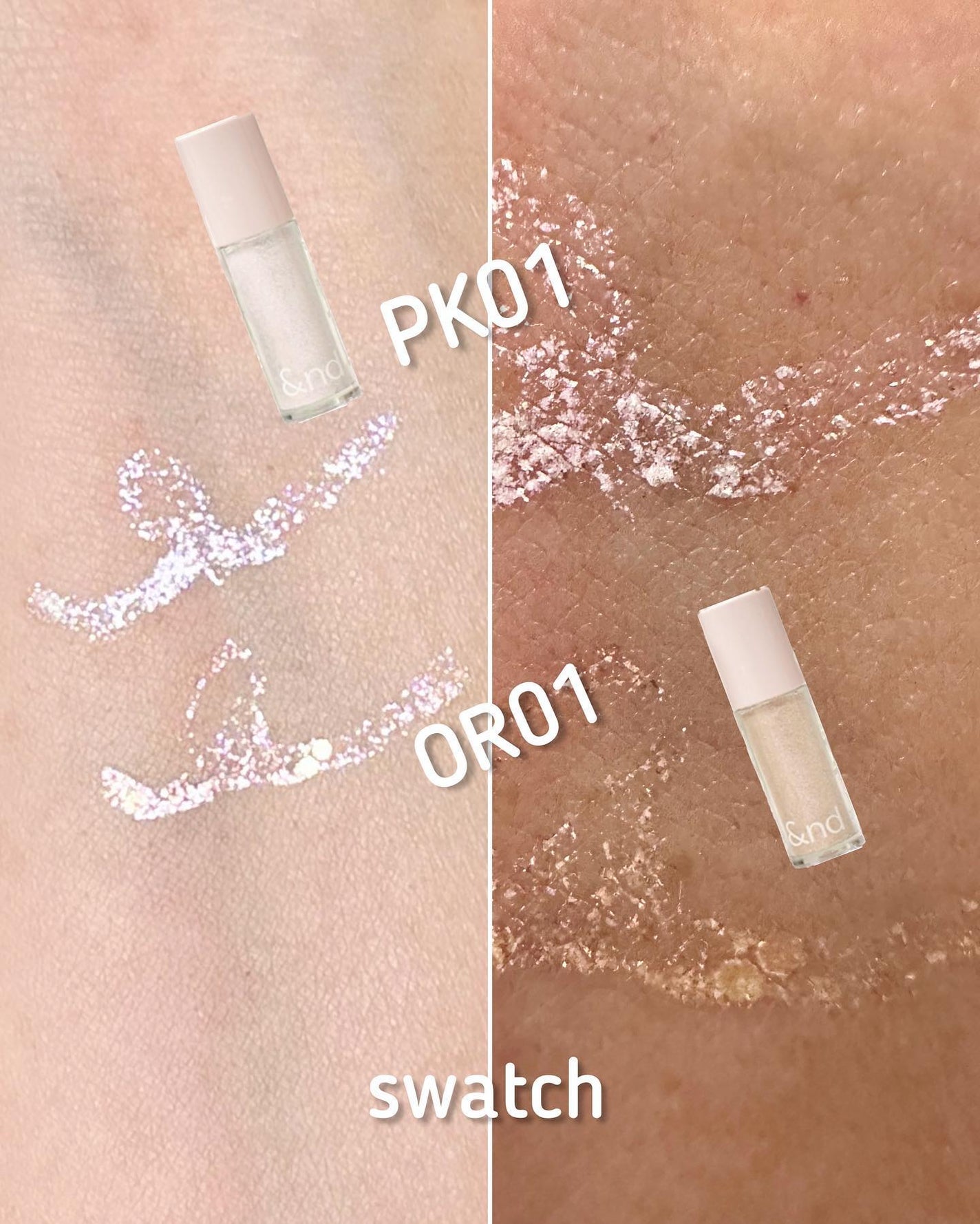 アンドバイロムアンド グラッシーアイグリッター/&nd by rom&nd/グリッターを使ったクチコミ(4枚目)