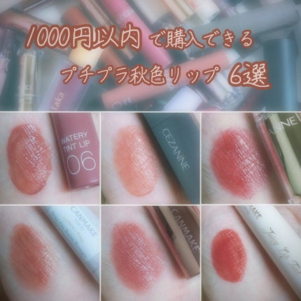 メルティールミナスルージュ(ティントタイプ)/キャンメイク/リップティントを使ったクチコミ(1枚目)