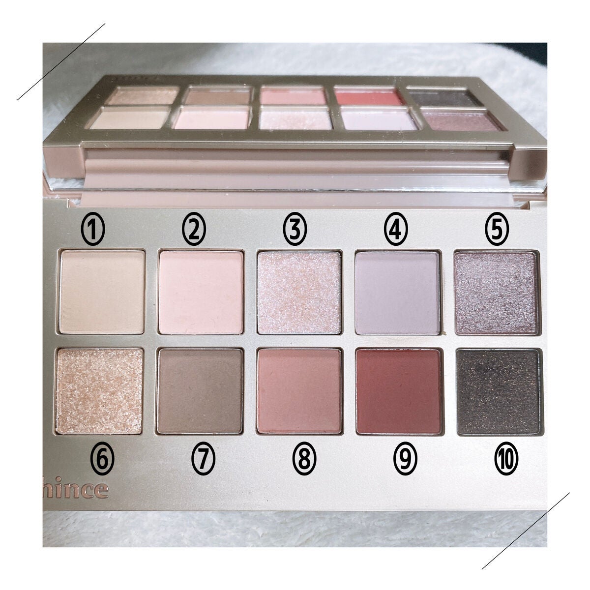 ニューデップスアイシャドウパレット/hince/アイシャドウパレットを使ったクチコミ(3枚目)