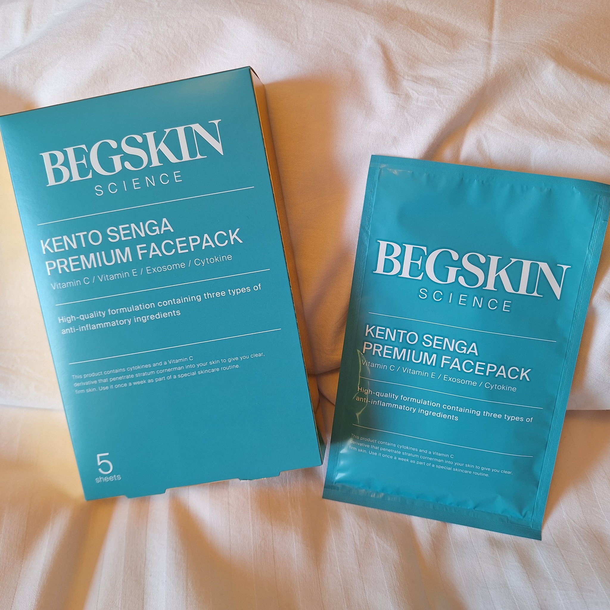 KENTO SENGA PREMIUM FACEPACK/BEGSKIN SCIENCE/シートマスク・パックを使ったクチコミ（2枚目）