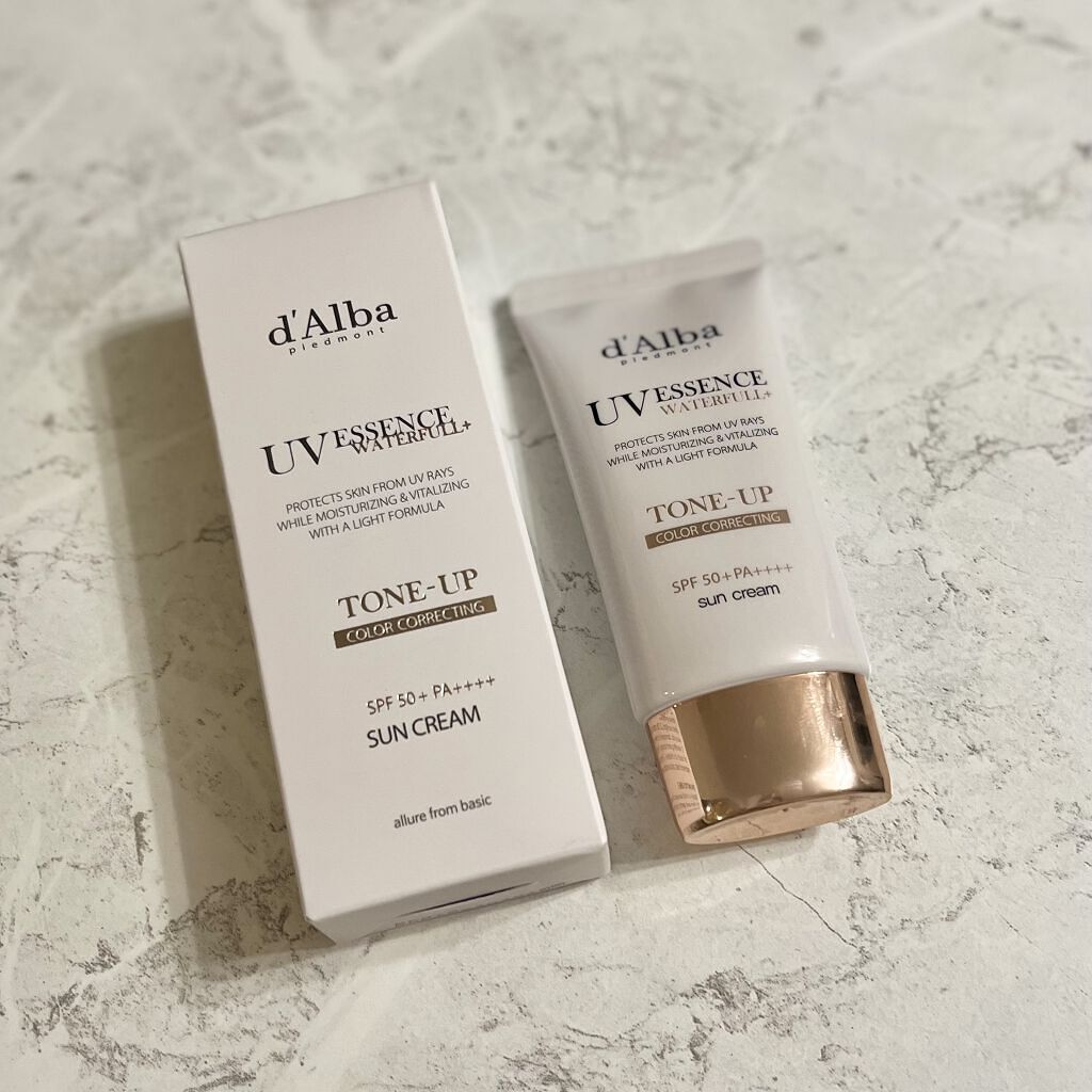 ウォータフルトーンアップサンクリーム/ダルバ/日焼け止めクリームを使ったクチコミ（1枚目）