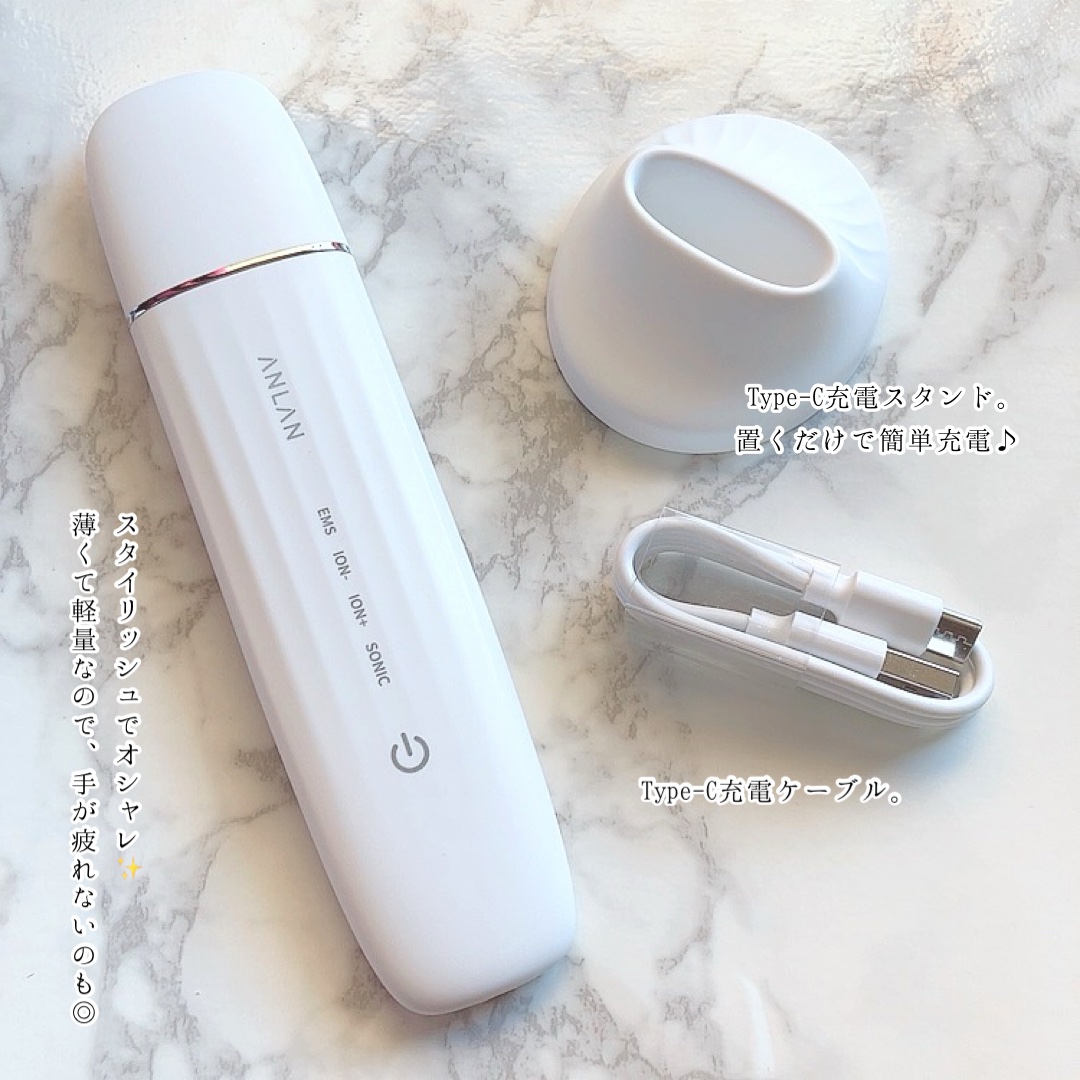 ロイヤル ウォーターピーリング IPX7完全防水/ANLAN/美顔器・マッサージを使ったクチコミ（3枚目）