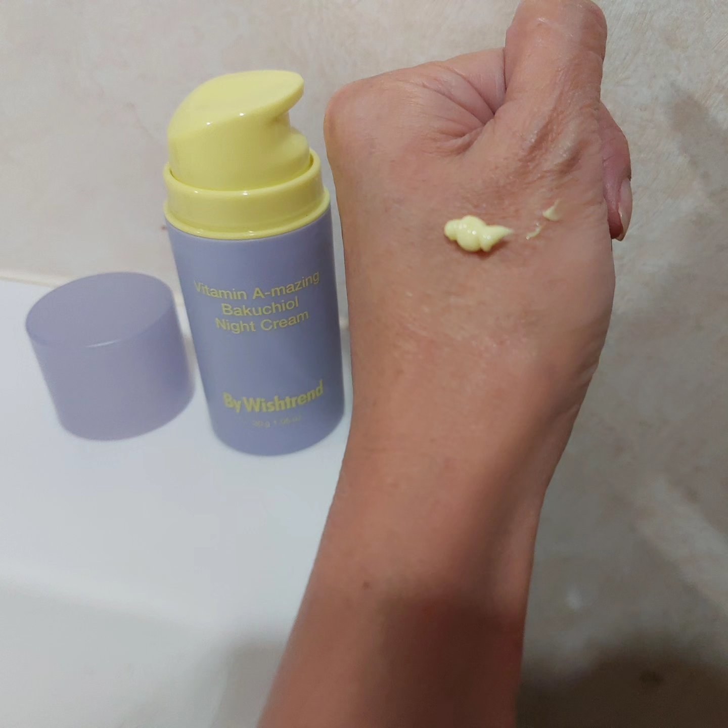 ビタミンA-mazingバクチオールナイトクリーム/By Wishtrend/フェイスクリームを使ったクチコミ（3枚目）