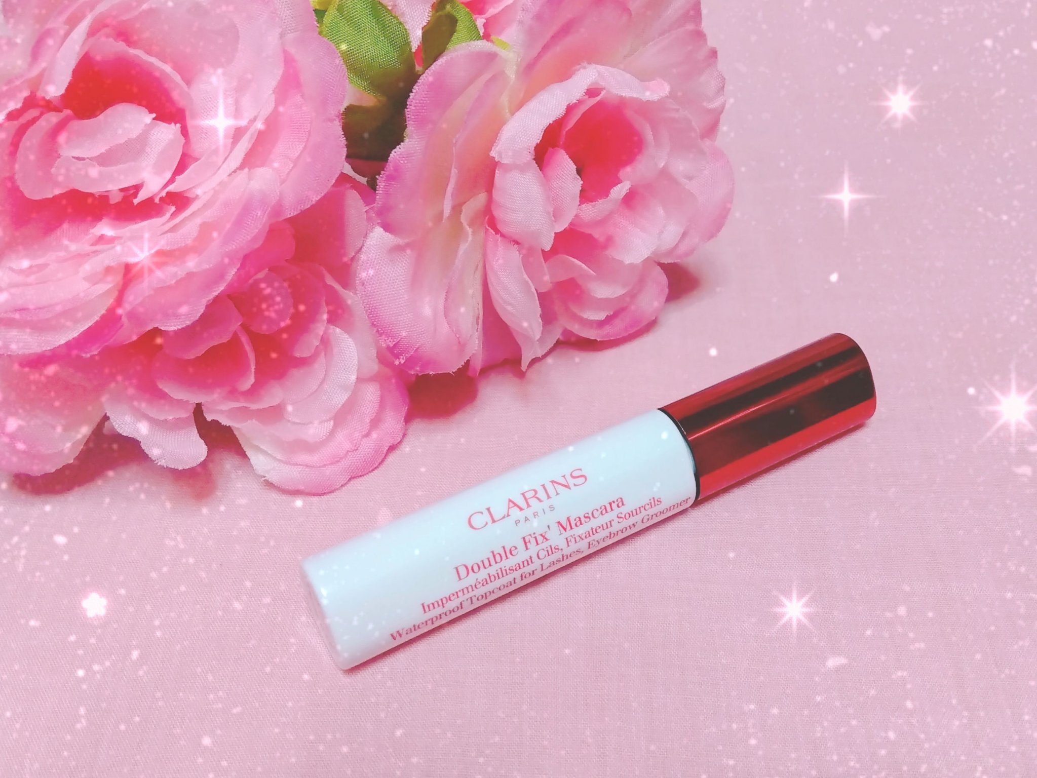 ダブルフィックス マスカラ/CLARINS/マスカラトップコートを使ったクチコミ（1枚目）