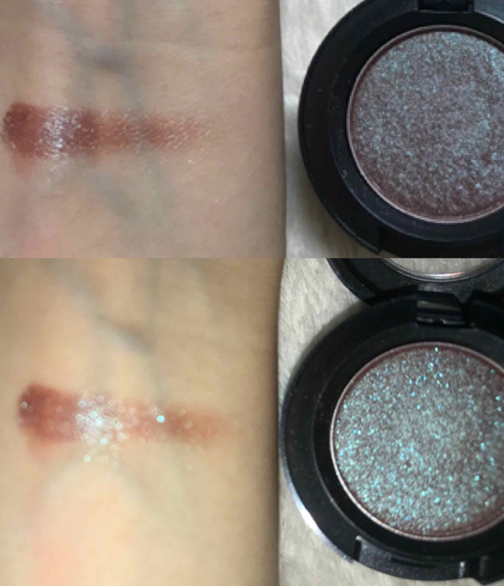 yuun on LIPS 「見た目は青ラメ!!!って感じで青々しいのに、スウォッチしてみる..」(3枚目)