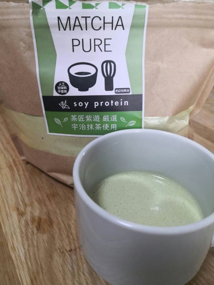 MATCHA PURE(プロテインパウダー)/ピュアパートナー/ソイプロテインを使ったクチコミ(3枚目)